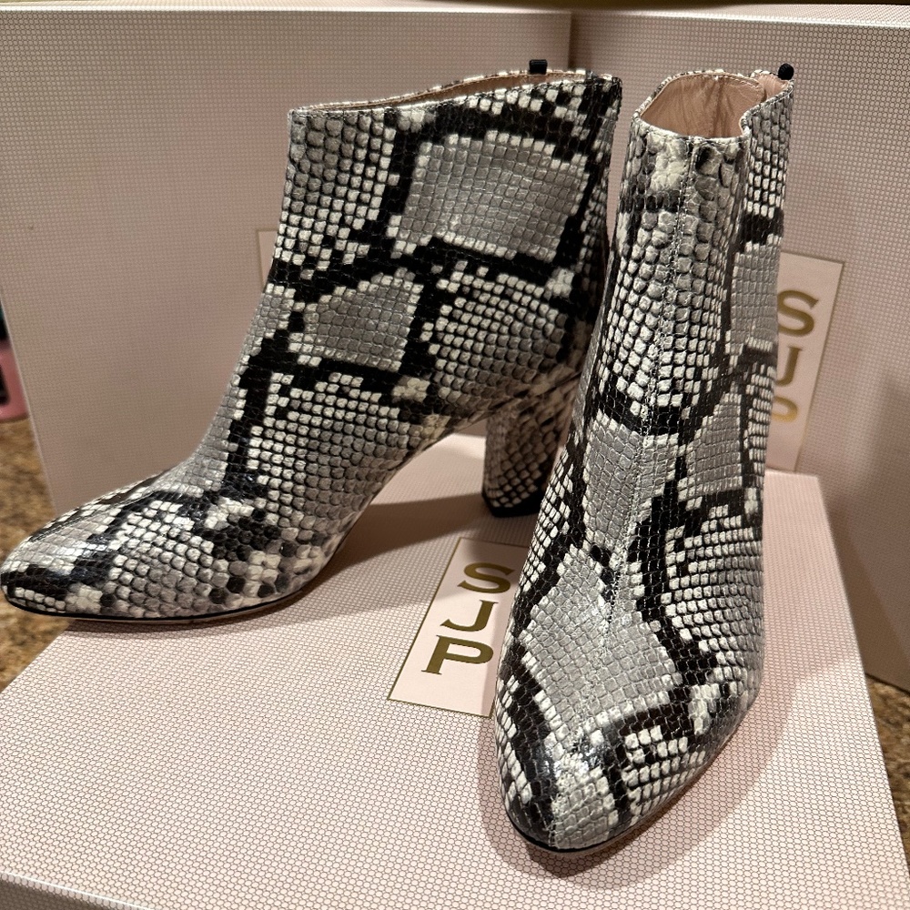 SJP Snake Booties